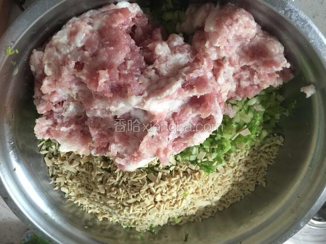 加肉末.