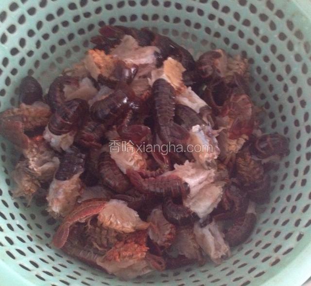 然后沥干水份