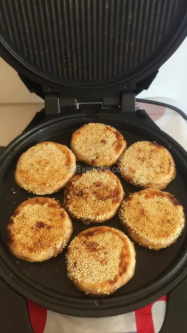 时间到打开电饼档的样子
