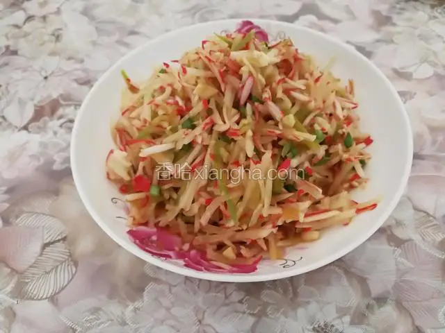 凉拌水萝卜