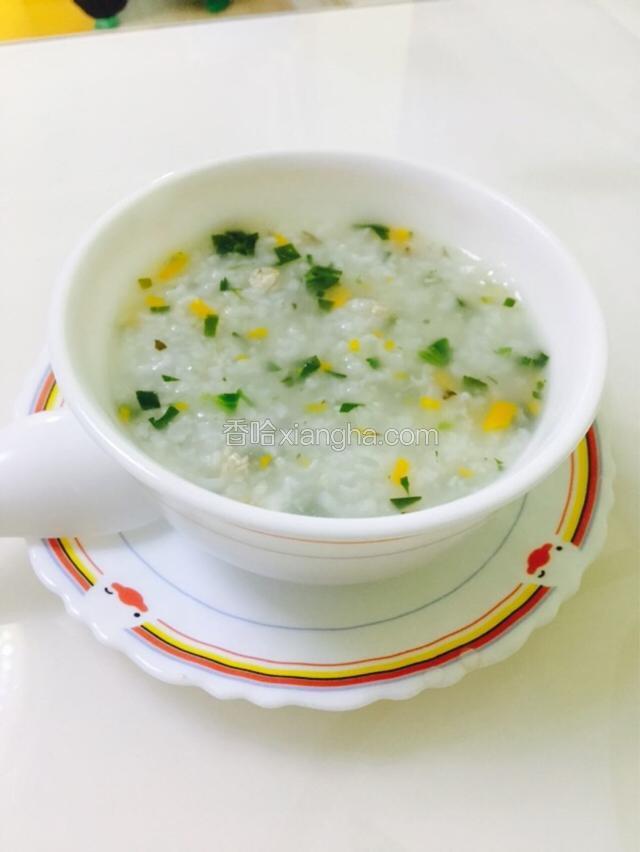 宝宝香菇瘦肉菠菜粥