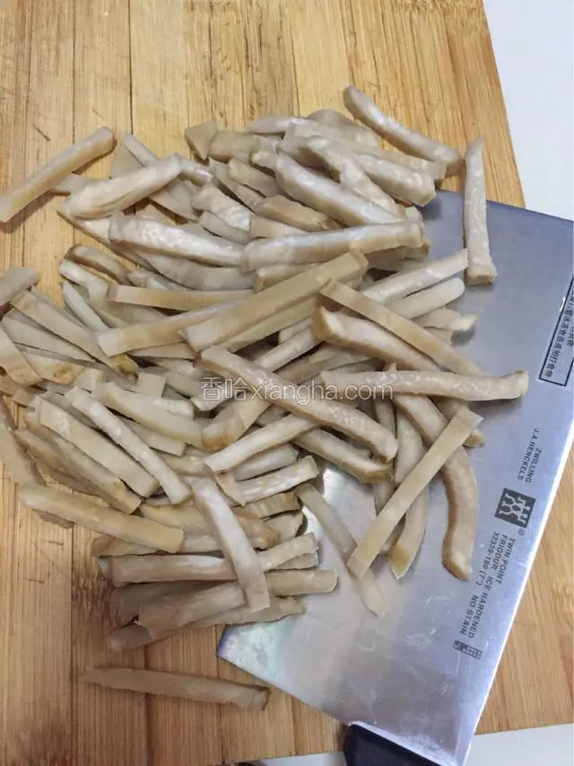 煮好后切条