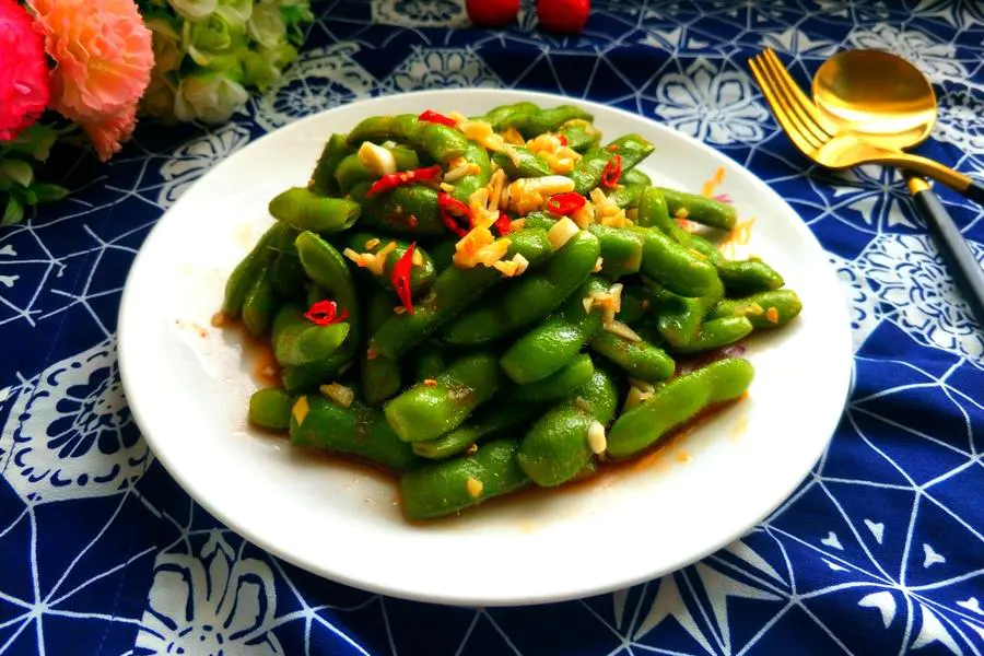 凉拌毛豆