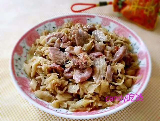 甜梅菜蒸瘦肉