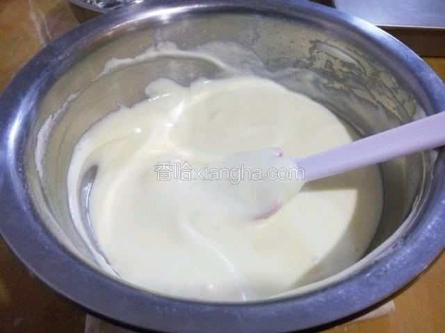 这是拌好的蛋糕糊
