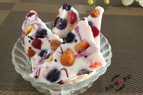 蓝莓酸奶冰（家庭版炒酸奶）