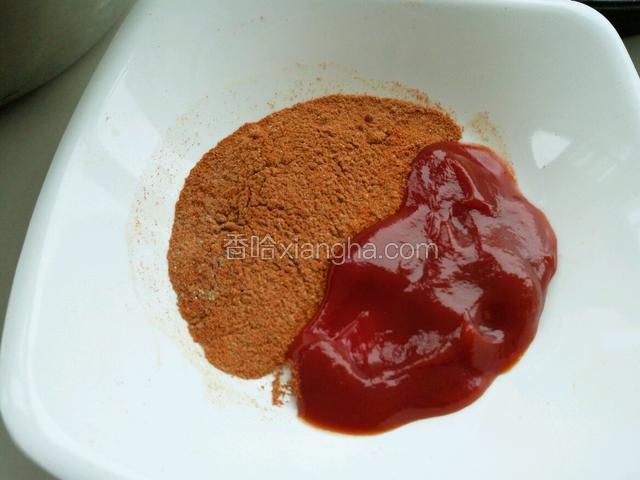 再倒点番茄沙司 给大顺吃