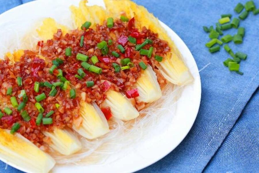 蒜蓉粉丝蒸娃娃菜