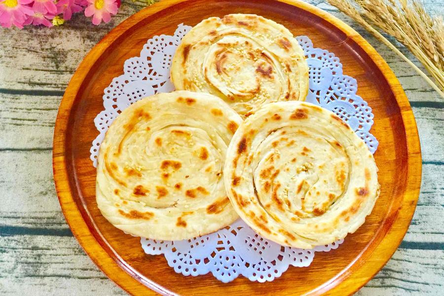 奶香芝麻手撕饼（平底锅版）