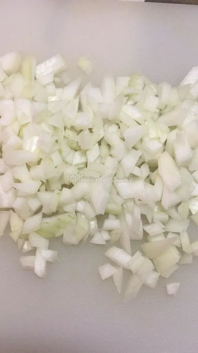 洋葱切碎