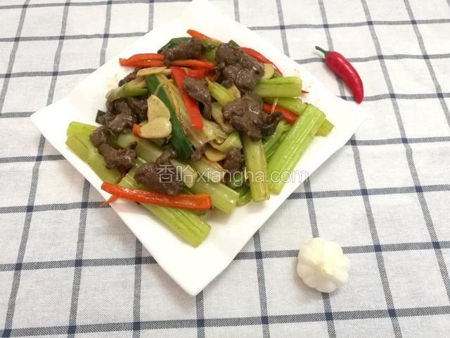 西芹炒牛肉