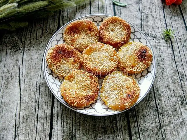 芝麻南瓜饼