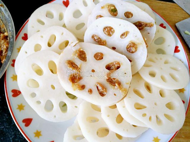 中间夹肉馅