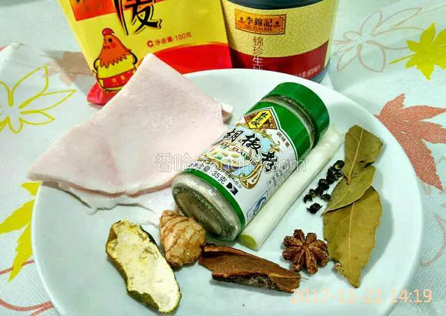 所有食材如下图