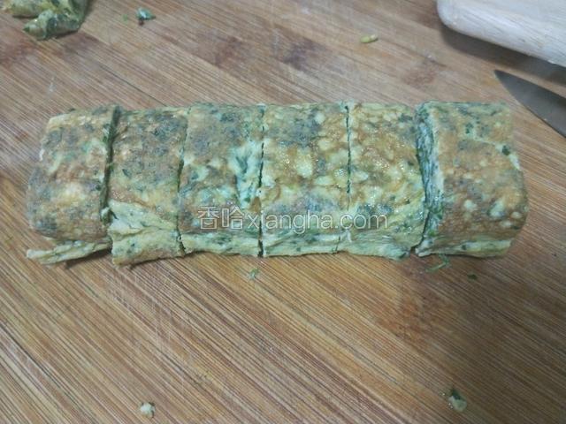 切均匀的段摆盘即食