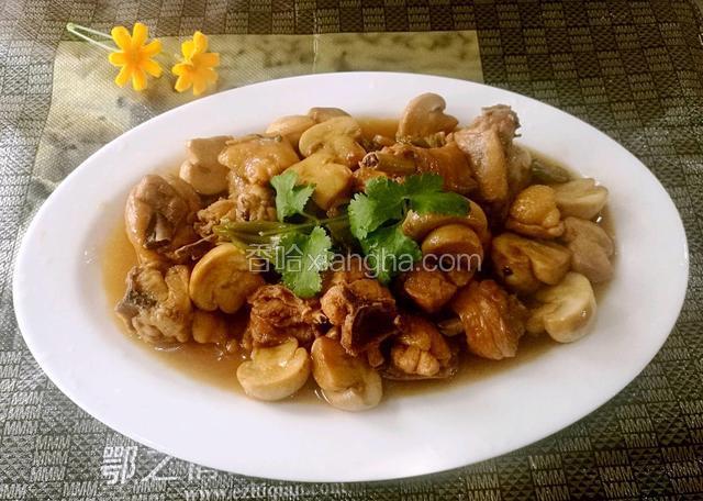 小鸡烧蘑菇