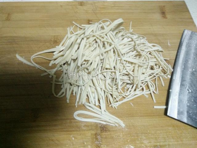 千张切丝。