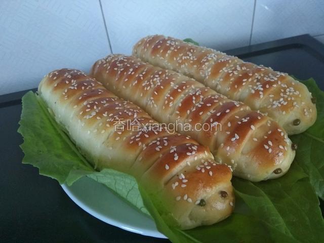 毛毛虫豆沙包（手揉版）