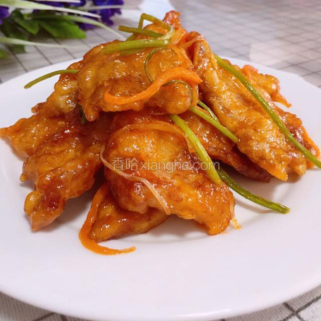 美味的锅包肉就做好了