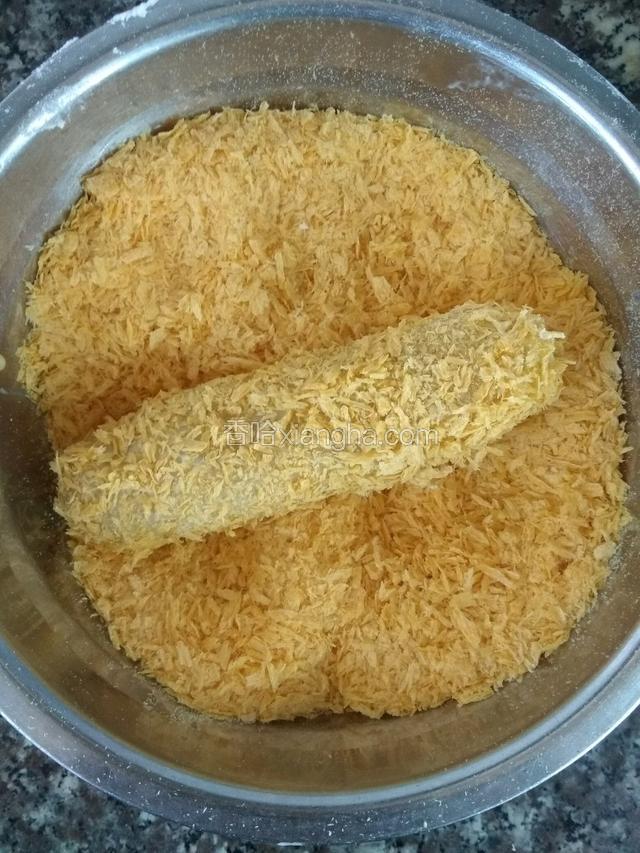 最后粿上一层面包糠