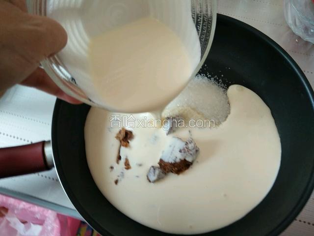 加入淡奶油