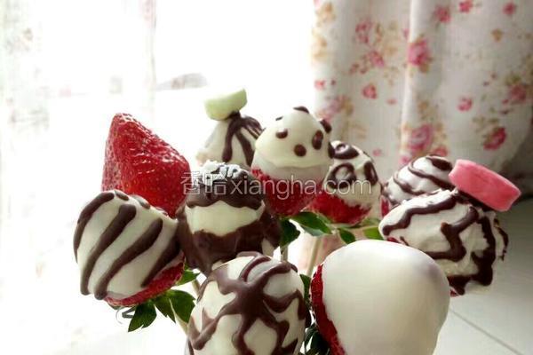 巧克力草莓大福