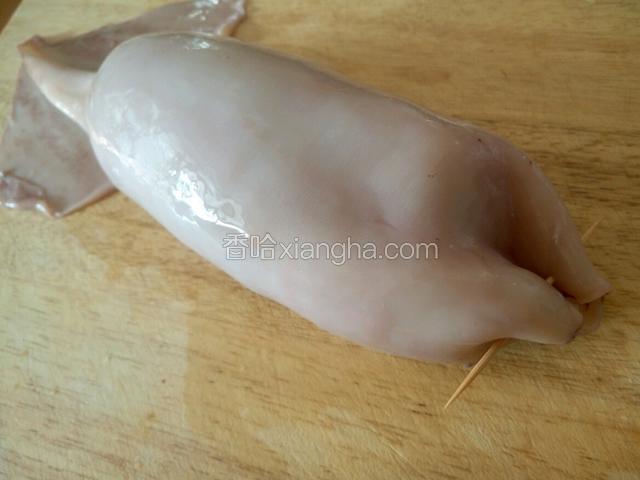 装好后用牙签封好