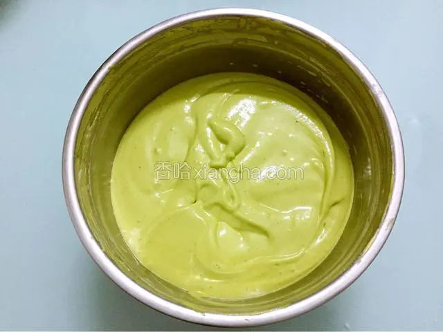 拌好的蛋糕糊