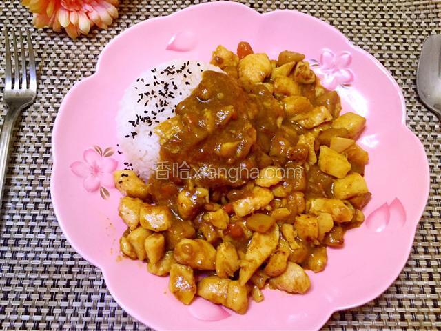 咖喱鸡丁饭