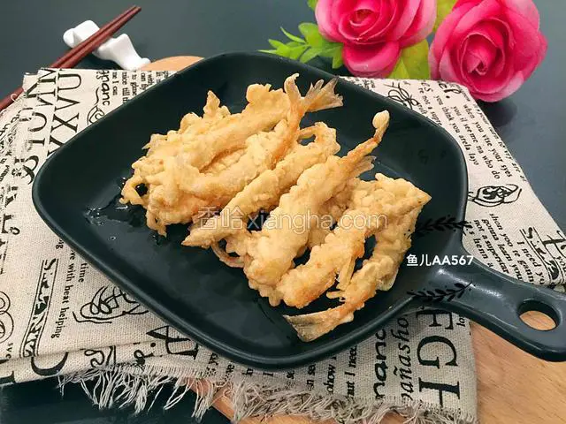 干炸银鱼