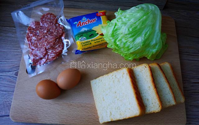所用食材一览