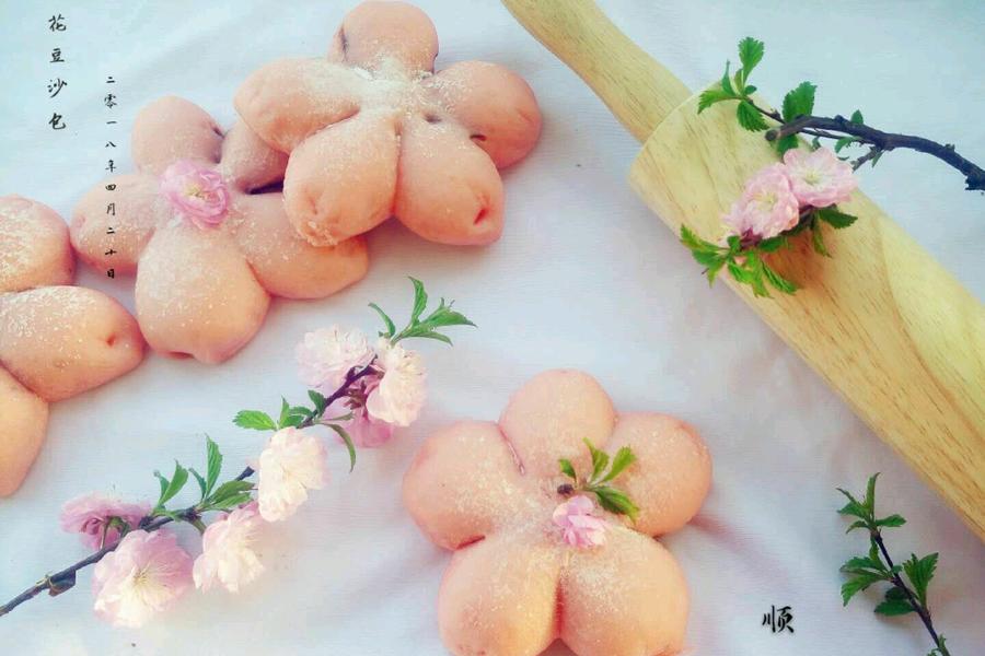 樱花豆沙包