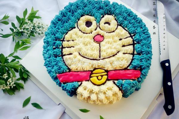 机器猫生日蛋糕