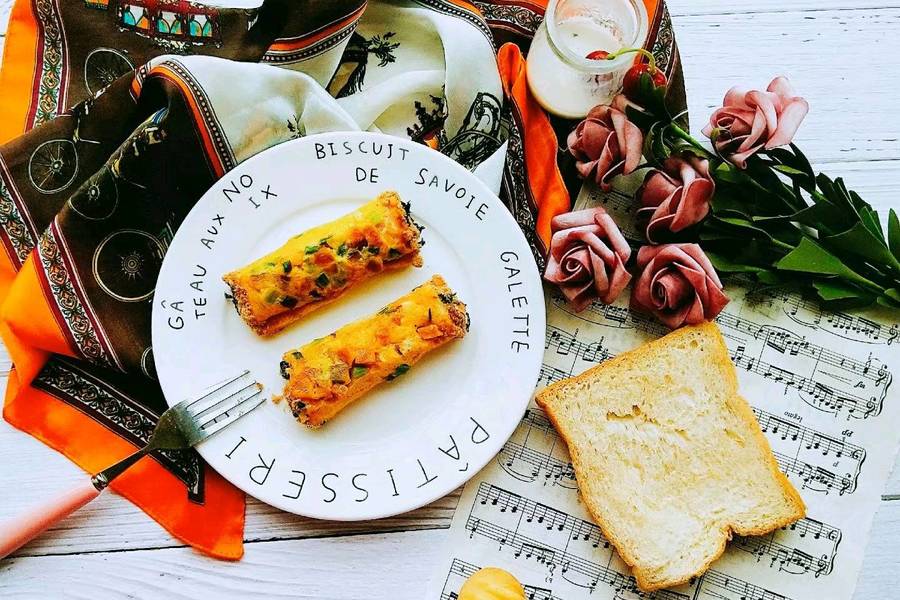 5分钟快手早餐吐司卷