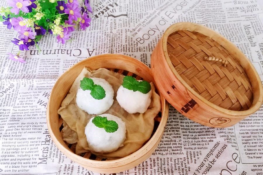 绿豆薄荷饭团