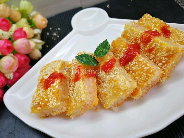 黄金虾饼