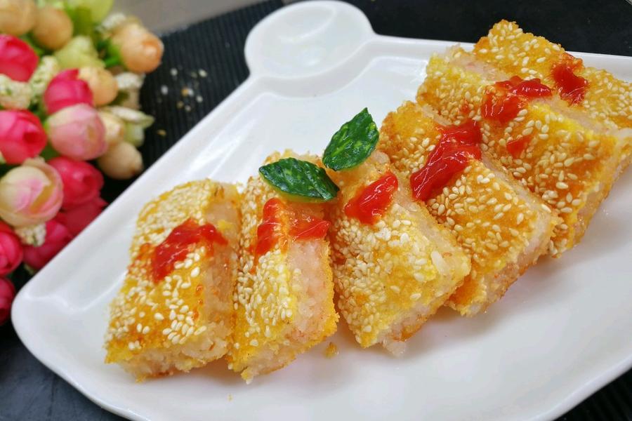 黄金虾饼
