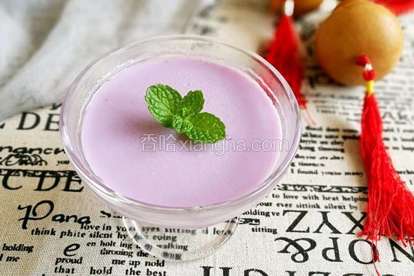 紫薯牛奶凉糕