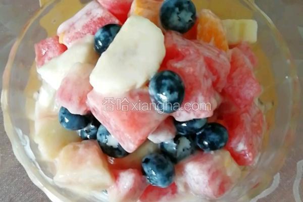 自制酸奶水果捞