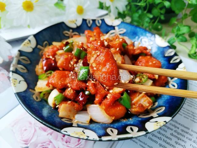 一道香辣下饭的爆炒骨肉相连就做好了
