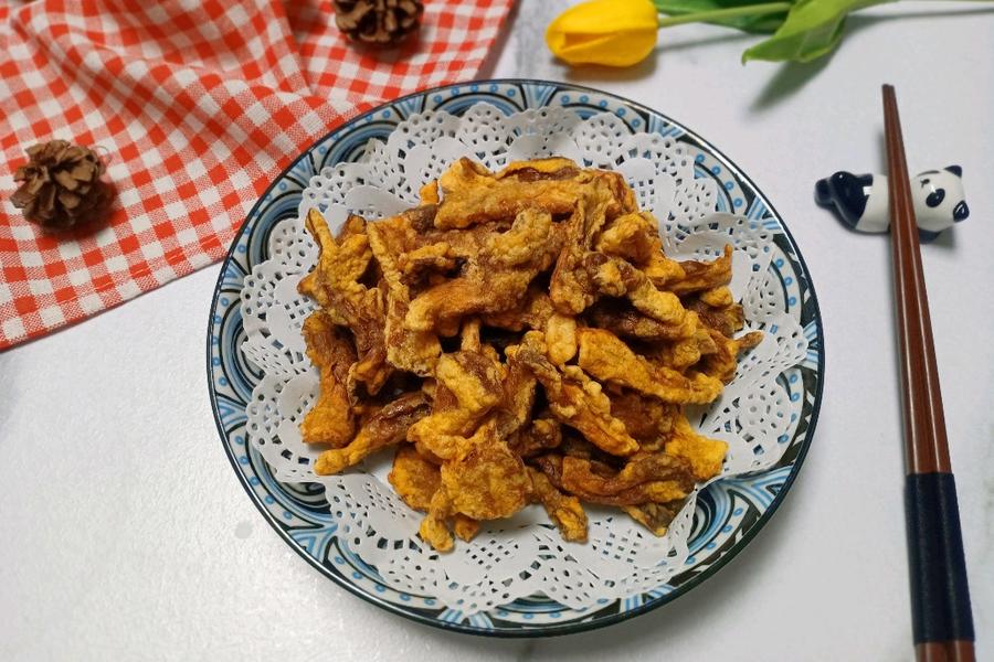 酥炸平菇