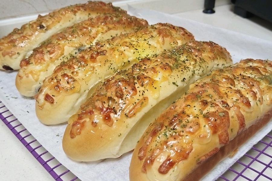 黄金芝士提子夹心面包条（牛奶液种）2个28方盘的量