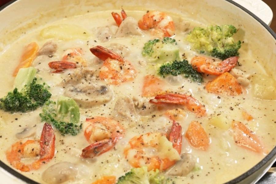 黑松露日式奶油炖菜