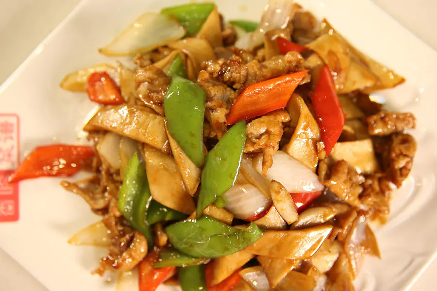 杏鲍菇炒肉片
