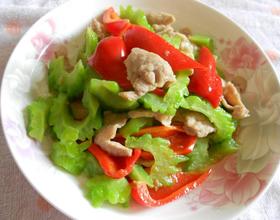 苦瓜炒肉片[图]