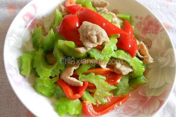 苦瓜炒肉片