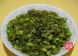 西瓜皮炒毛豆的做法图解5