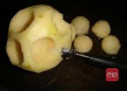 拔丝土豆球的做法图解2