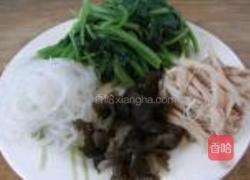 姜蓉鸡丝菠菜的做法图解6