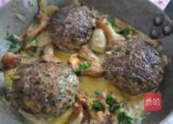 牛肉圆子菌奶油汁的做法图解6